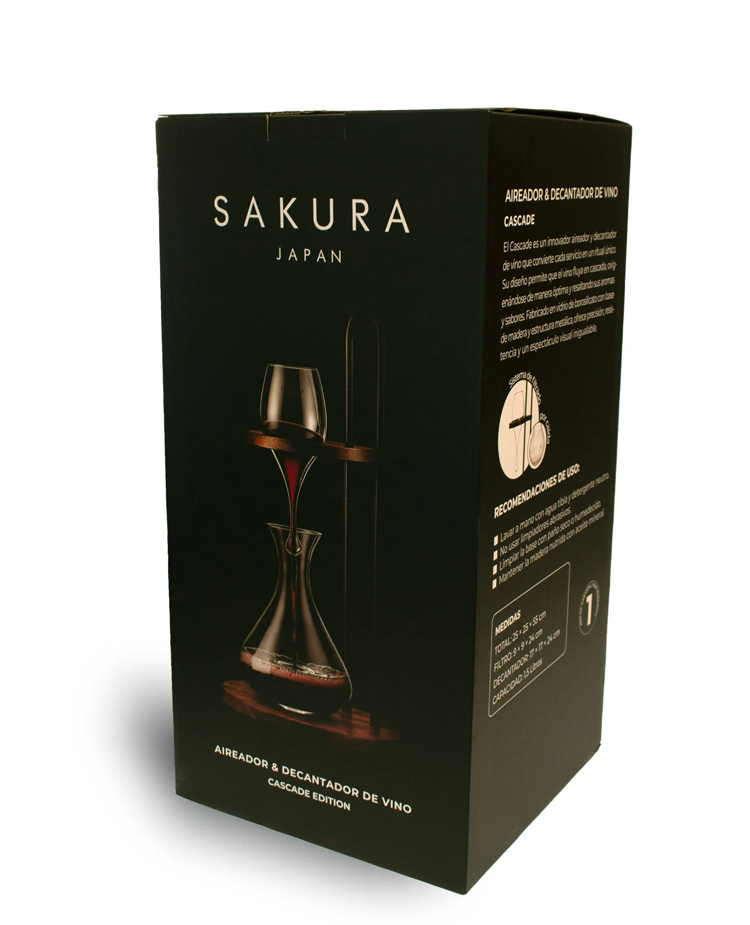 Decantador & Aireador  De Vino Sakura Cascade Edition 1.5 L - Image 6