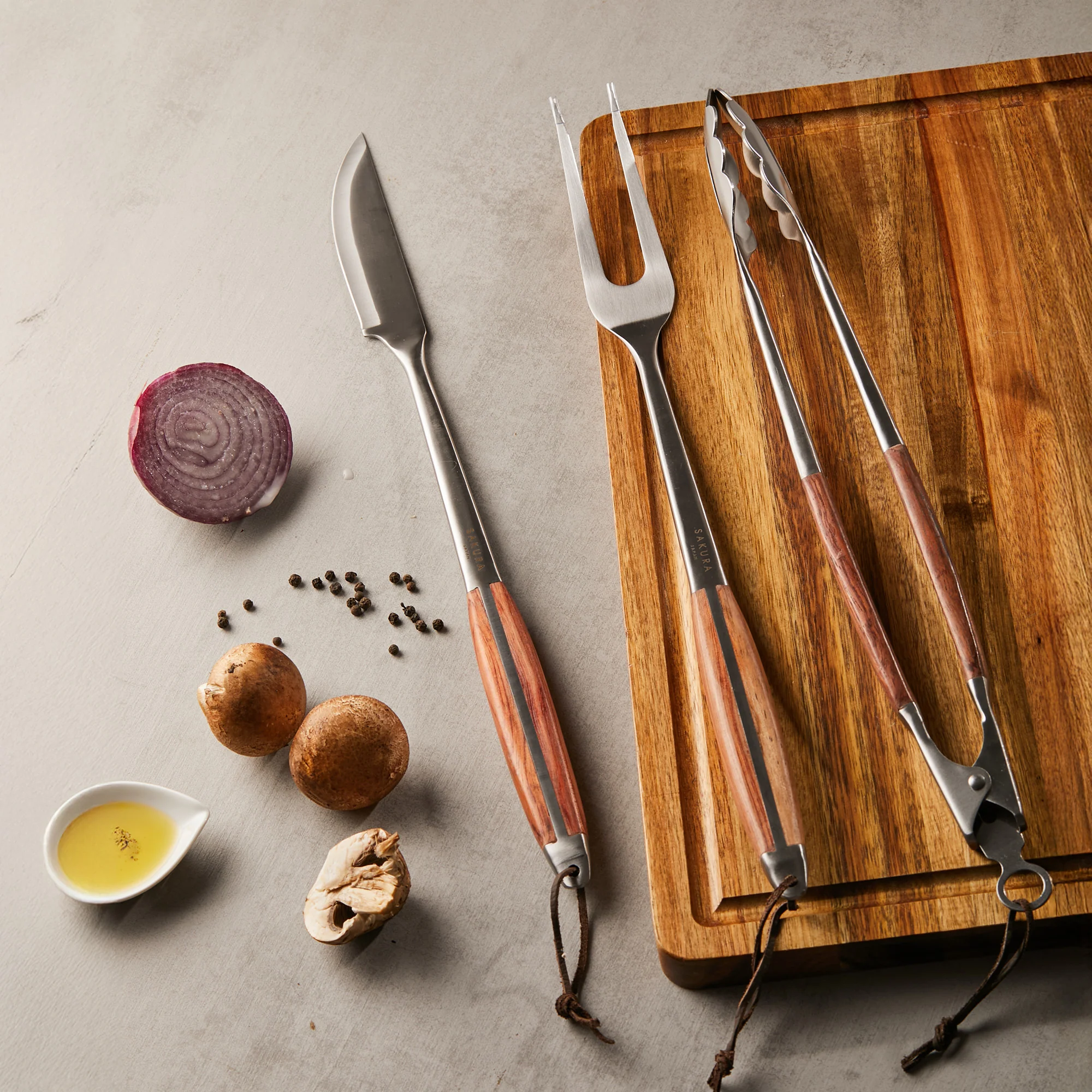 Sakura Grill Master Set - Kit Parrillero De Asado Sakura 3 Piezas + Funda - Image 4