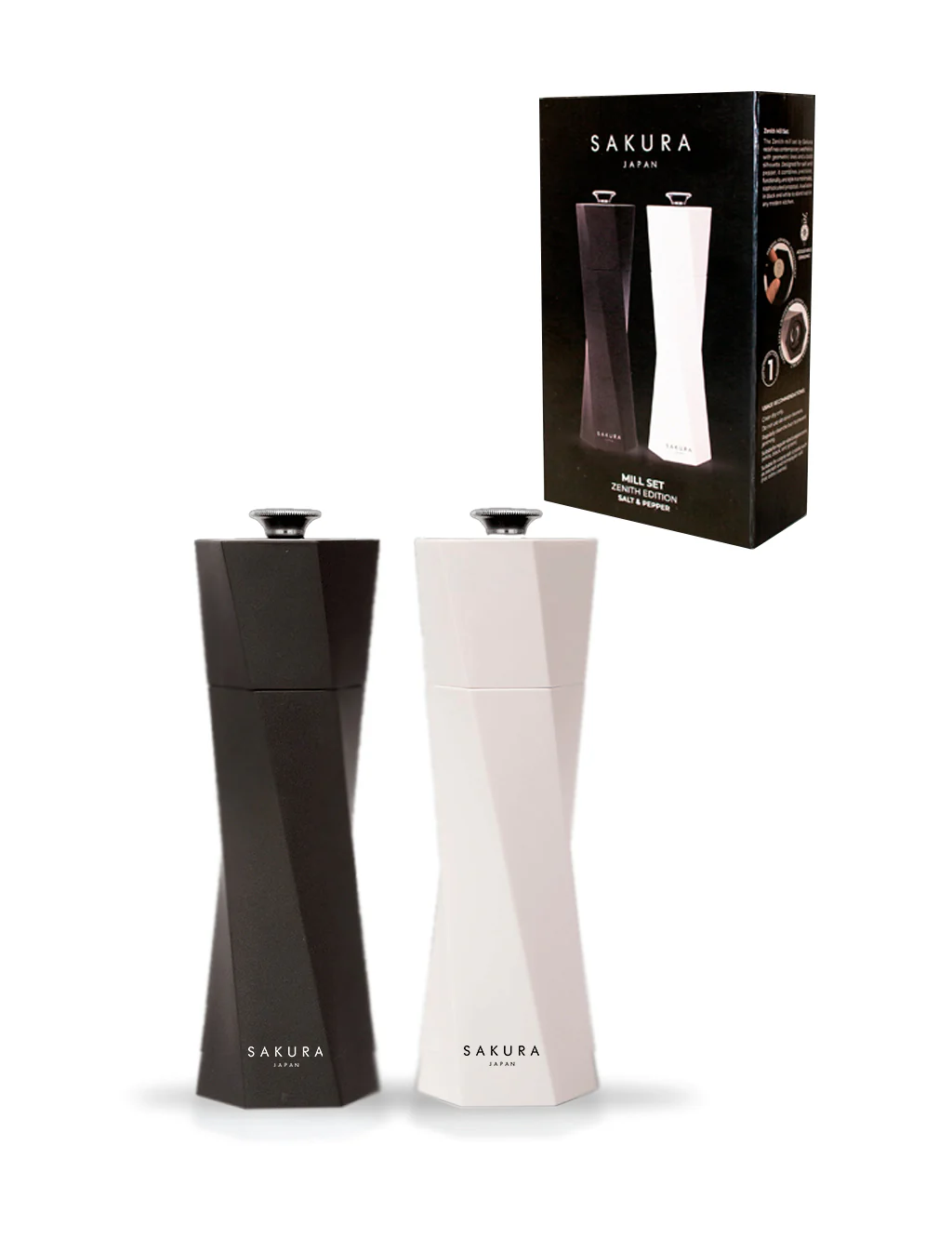 Molinillos De Sal Y Pimienta Sakura Zenith Premium 19 Cms - Image 2