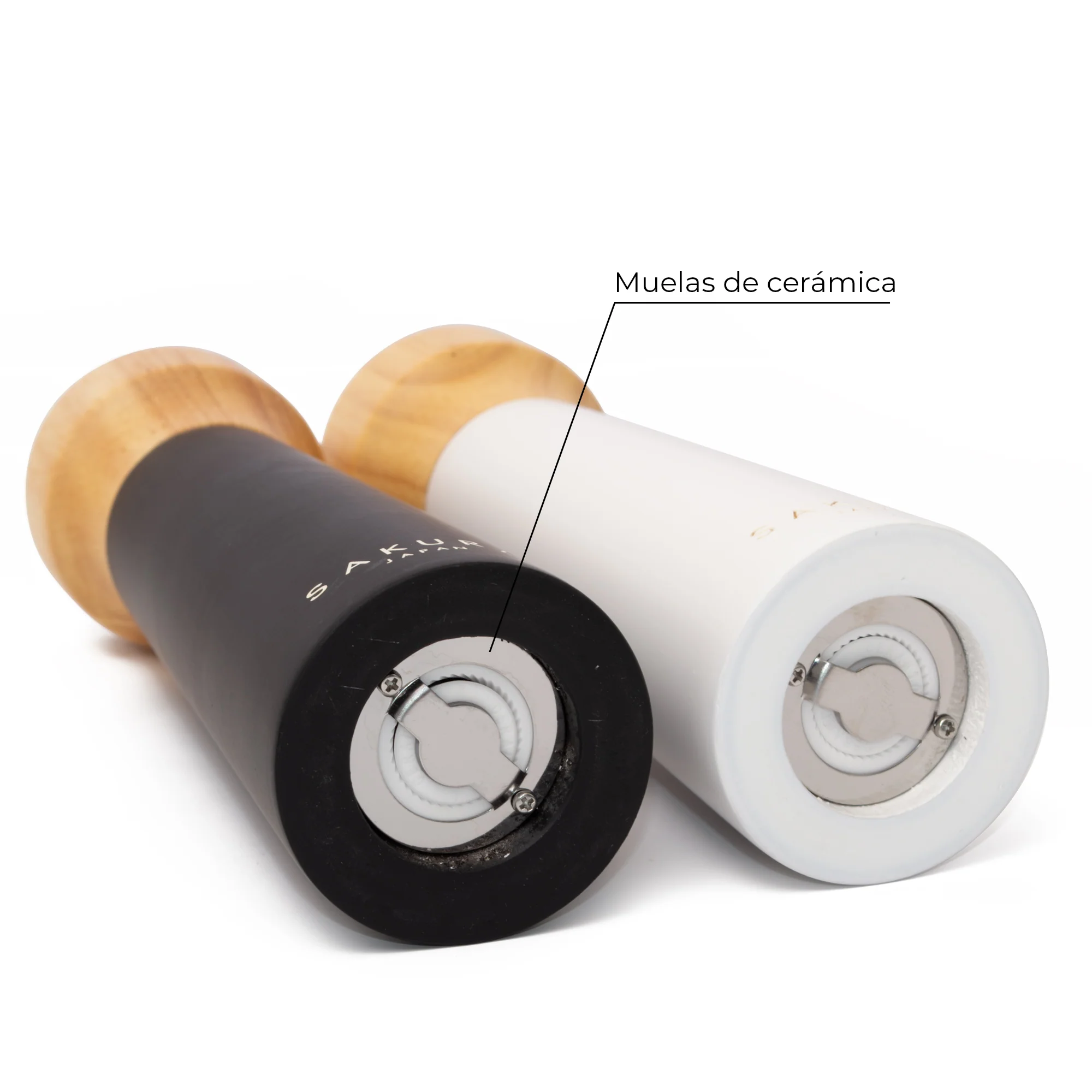 Set Salt & Pepper Sakura Majestic - Molinillo Pimienta Y Sal De Madera Premium 20 Cm - Image 5