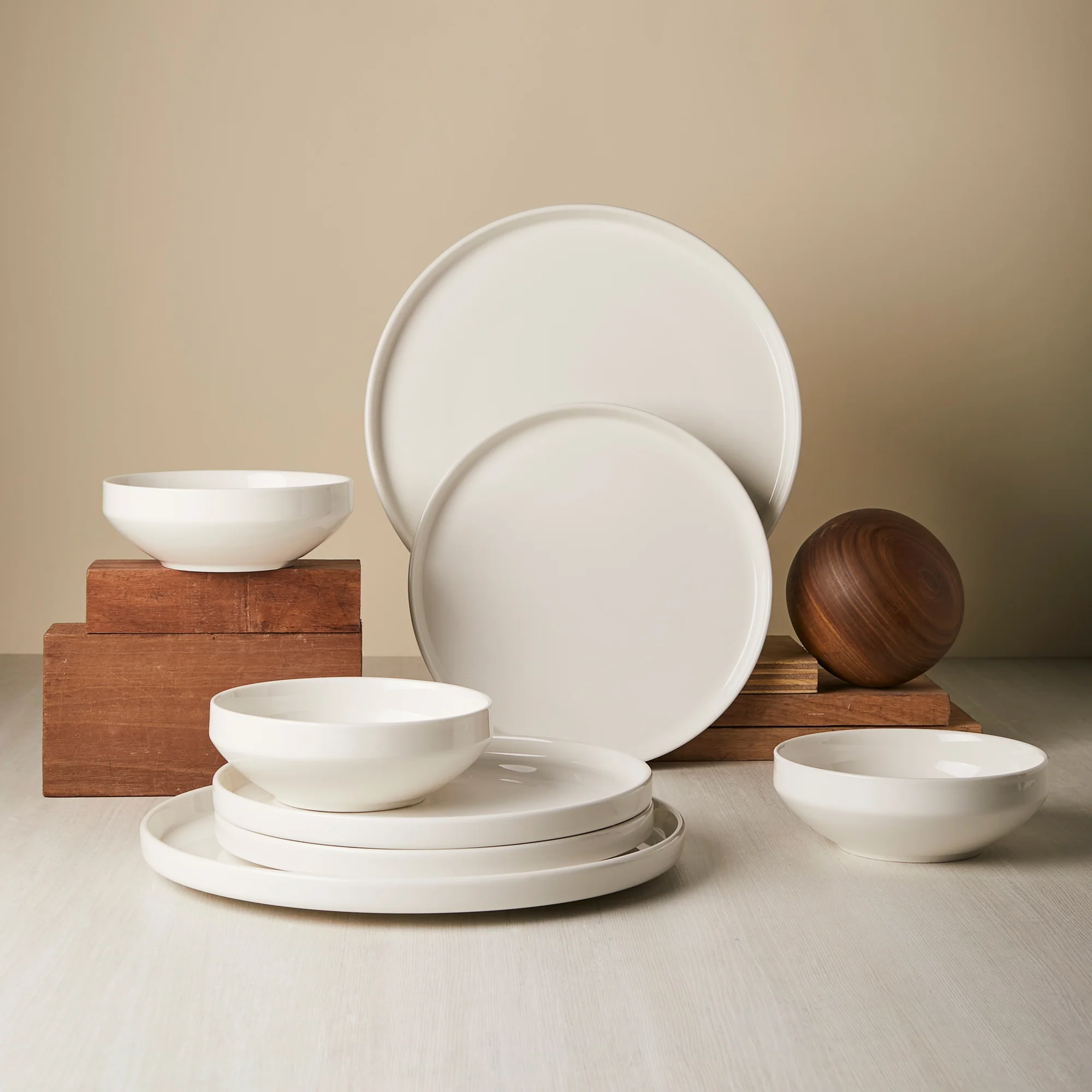 Set Vajilla Sakura Plain White - Image 18