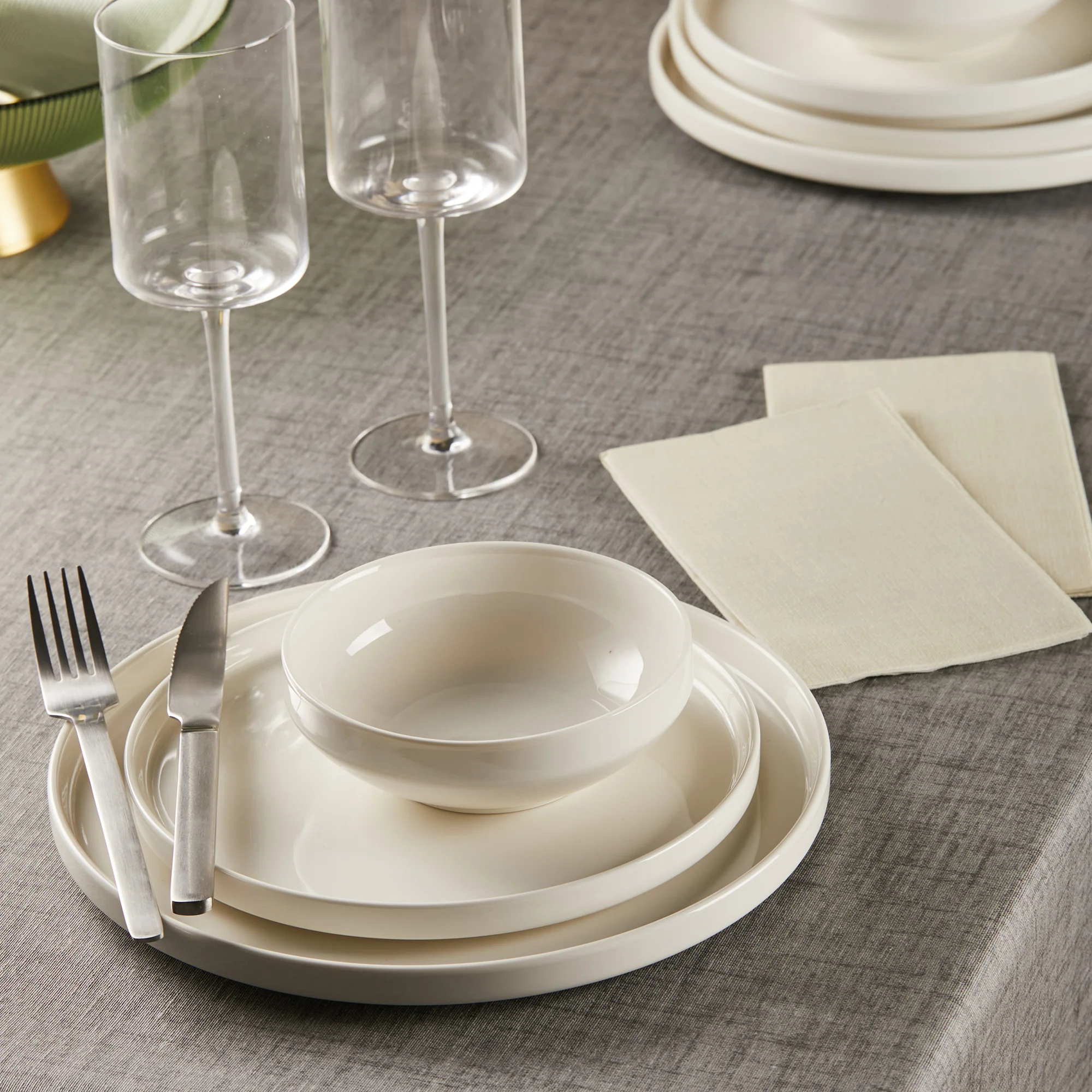 Set Vajilla Sakura Plain White - Image 19