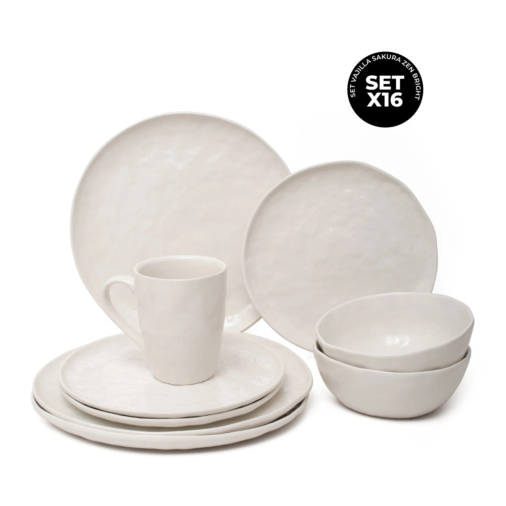 Set Vajilla Sakura Zen Bright White - Image 4